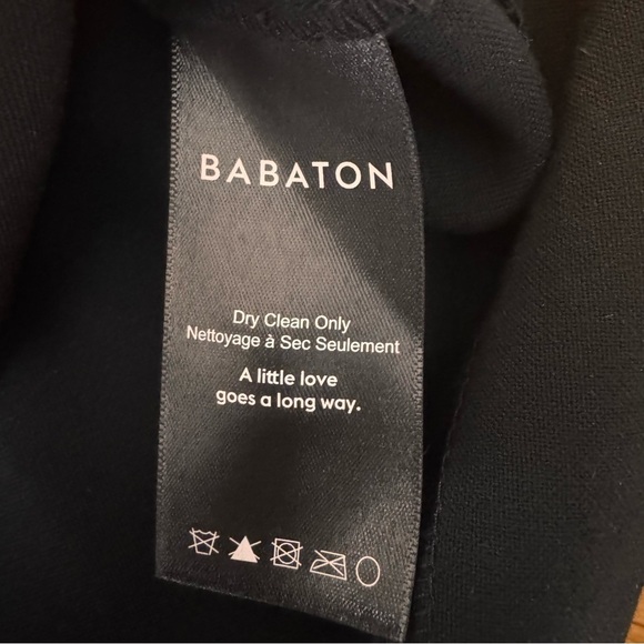 Aritzia Babaton Masu Dress Deep Plunge Black Size 8 - Picture 6 of 7